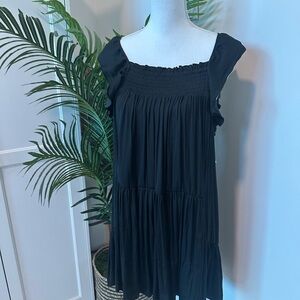 Free People Black Smocked Dress